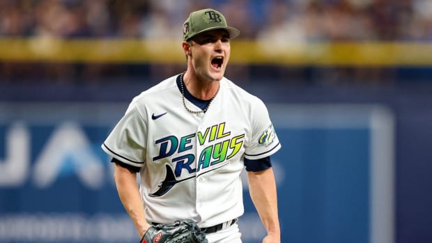 RaysShaneMcClanahanExcitedDevilRaysJersey